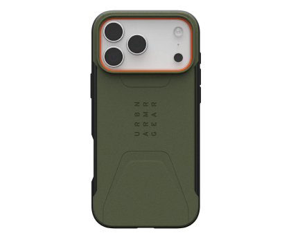 Etui do telefonów UAG Civilian etui do iPhone 17 Pro Max MagSafe olive/orange UAG114546117297